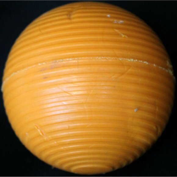 Franklin Replacement Croquet Ball - Ribbed Solid Orange - 8.5" Circumference - Picture 7 of 8